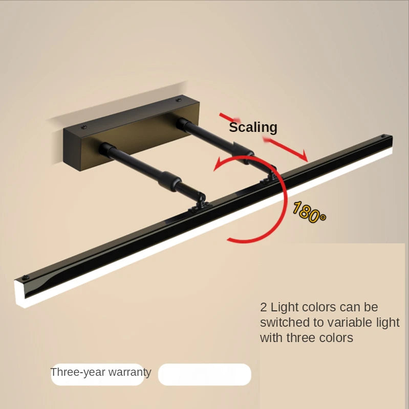 Modern LED Mirror Lights Bathroom Wall Lamps Indoor Lighting Simple Style Bedroom Light Fixtures Extend Wall Sconce Vanity Light