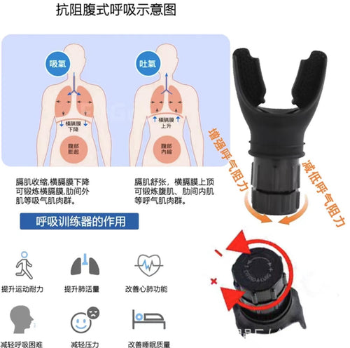 Entraîneur respiratoire portable pour capacité pulmonaire