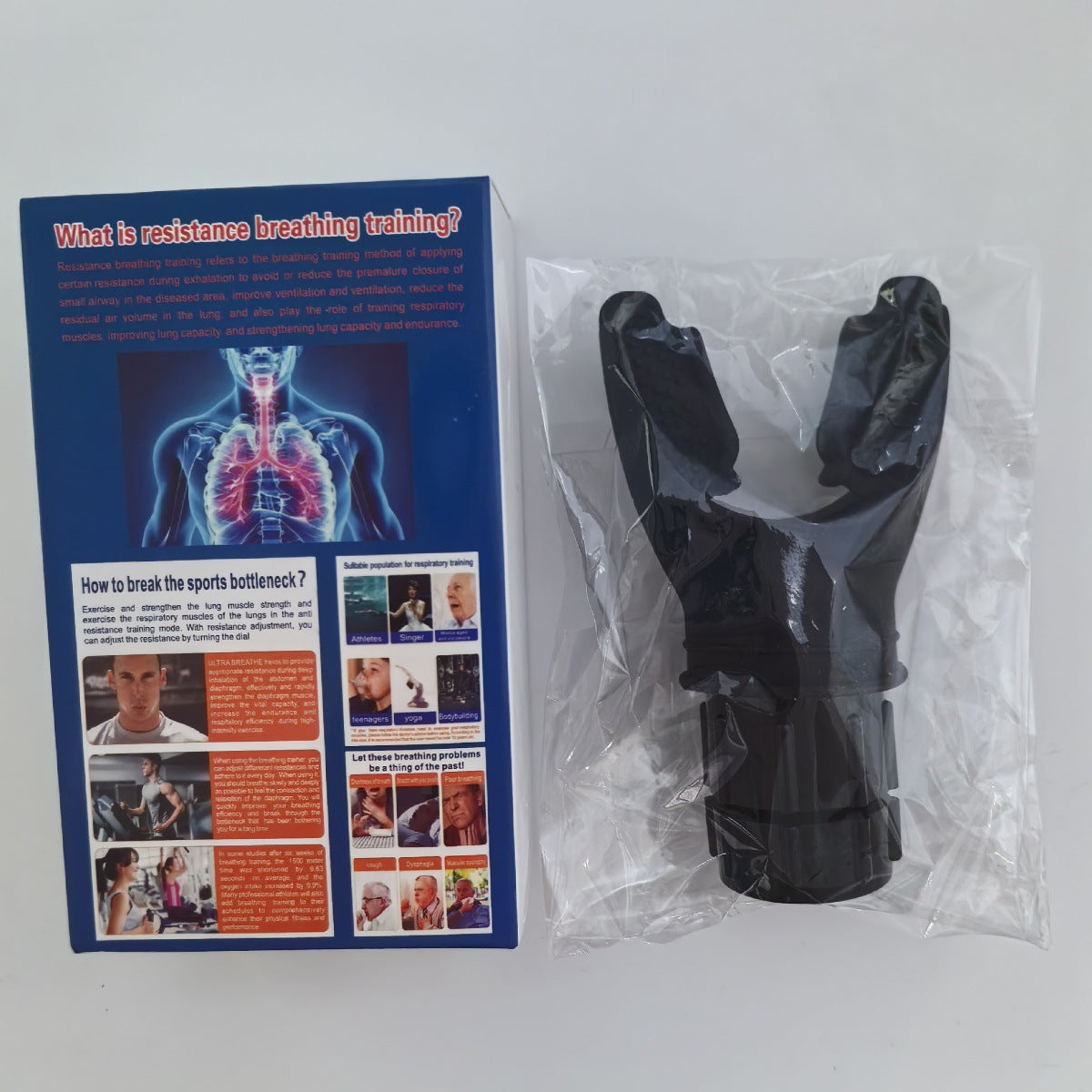 Entraîneur respiratoire portable pour capacité pulmonaire