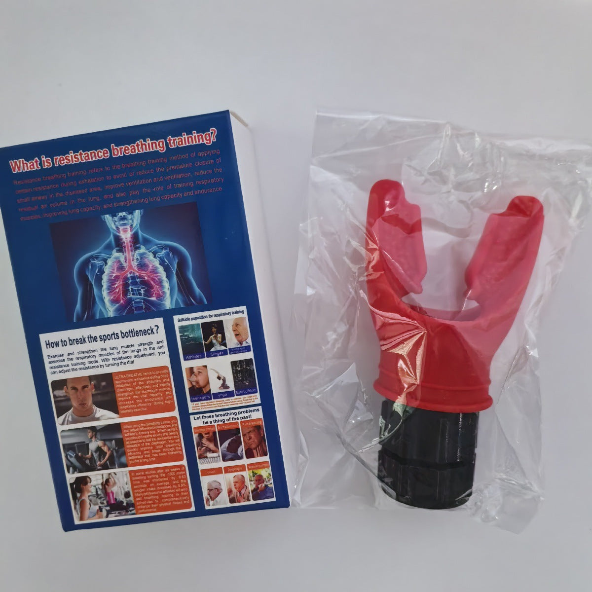 Entraîneur respiratoire portable pour capacité pulmonaire