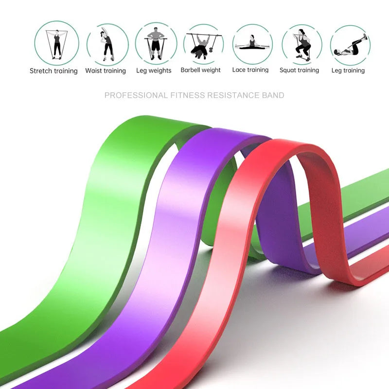 Resistance Band Heavy Duty Latex Sports Elastic Bands Training Pull Up Assist Bands For Pilates Workout Out Fitness Shape Body