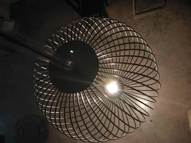 Italian Pendant Lamp minimalist Birdcage Hanging Light Designer Foscarini Spokes 1/2 Light  Home Decor stairway spot lighting