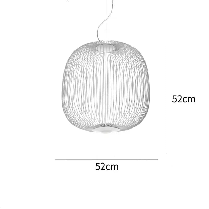 Italian Pendant Lamp minimalist Birdcage Hanging Light Designer Foscarini Spokes 1/2 Light  Home Decor stairway spot lighting