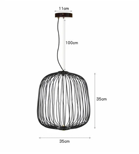Italian Pendant Lamp minimalist Birdcage Hanging Light Designer Foscarini Spokes 1/2 Light  Home Decor stairway spot lighting