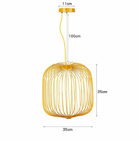 Italian Pendant Lamp minimalist Birdcage Hanging Light Designer Foscarini Spokes 1/2 Light  Home Decor stairway spot lighting