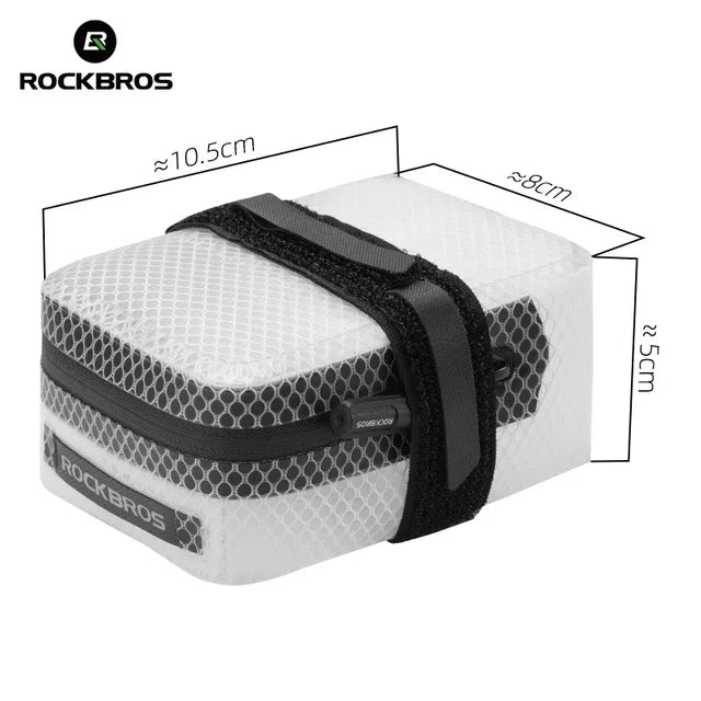 ROCKBROS Bike Saddle Bag Waterproof MTB Road Bike Bag Portable 0.4LMini Tail Bag Lightweight