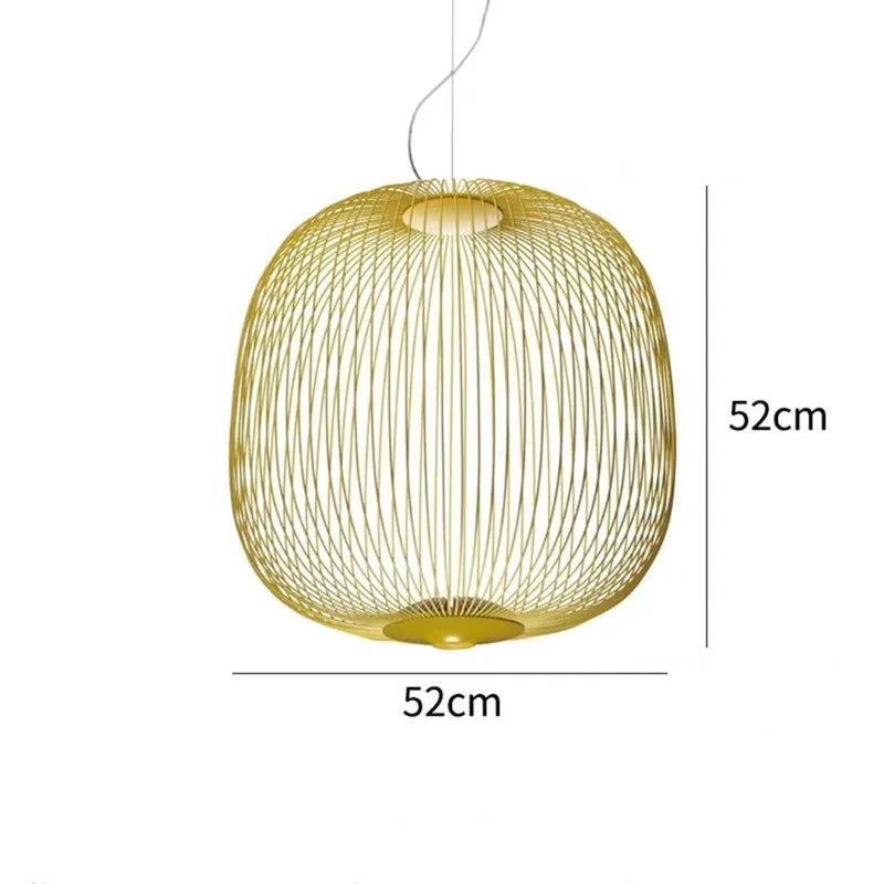 Italian Pendant Lamp minimalist Birdcage Hanging Light Designer Foscarini Spokes 1/2 Light  Home Decor stairway spot lighting