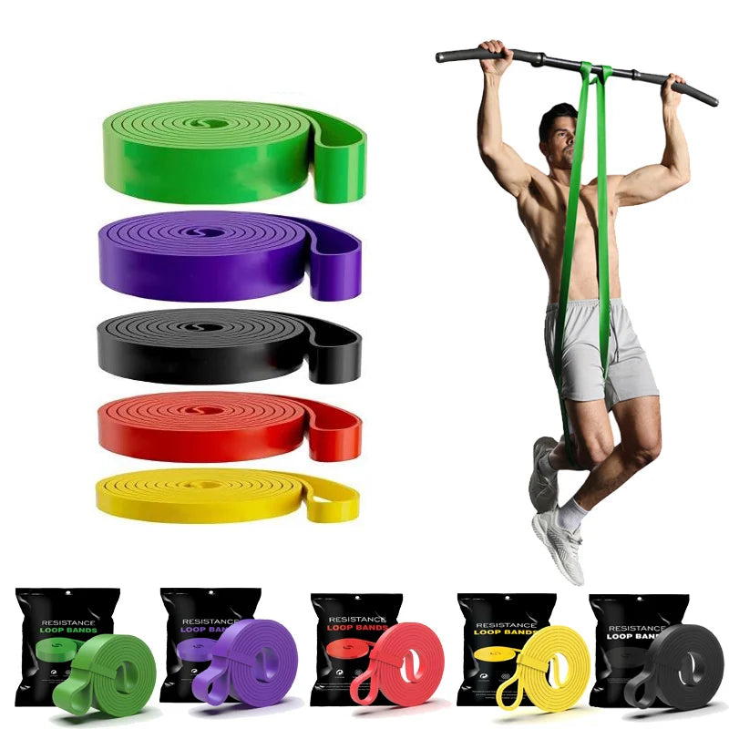 Resistance Band Heavy Duty Latex Sports Elastic Bands Training Pull Up Assist Bands For Pilates Workout Out Fitness Shape Body