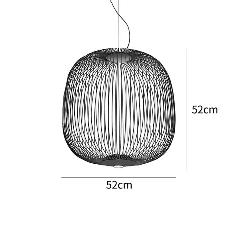 Italian Pendant Lamp minimalist Birdcage Hanging Light Designer Foscarini Spokes 1/2 Light  Home Decor stairway spot lighting