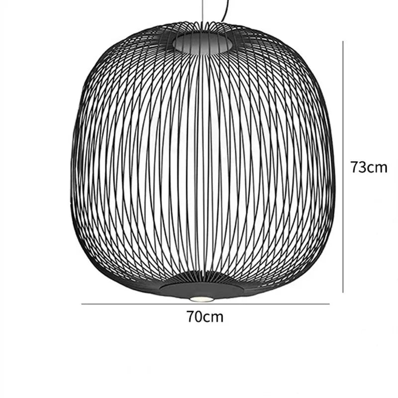 Italian Pendant Lamp minimalist Birdcage Hanging Light Designer Foscarini Spokes 1/2 Light  Home Decor stairway spot lighting